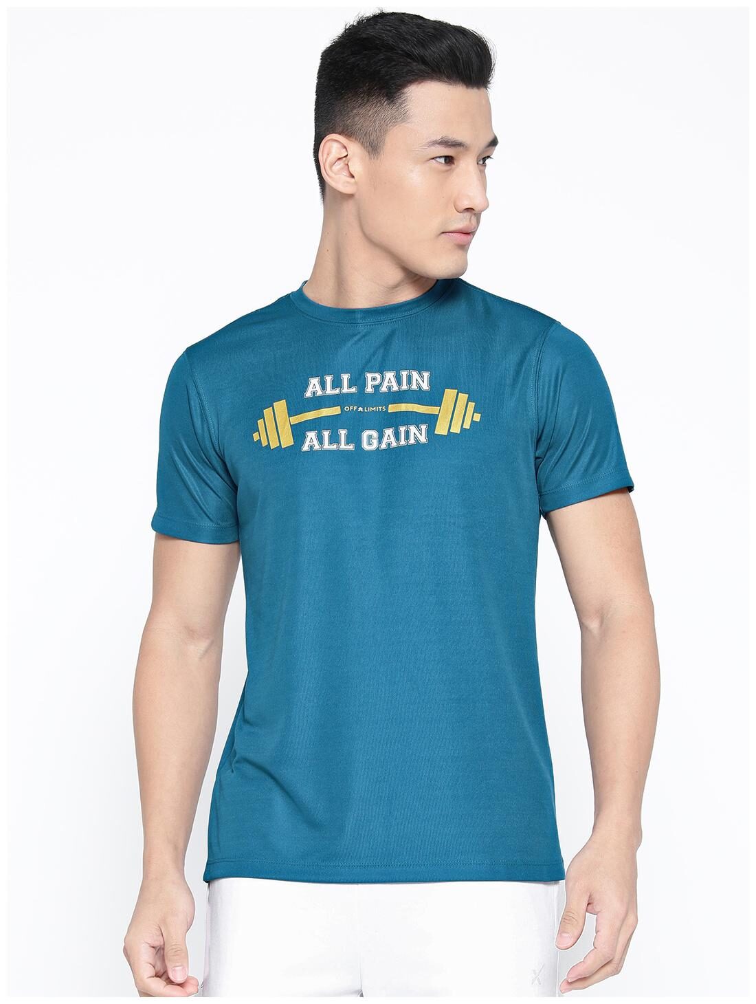 

Off Limits Men Blue Regular fit Polyester Round neck T-Shirt - Pack Of 1
