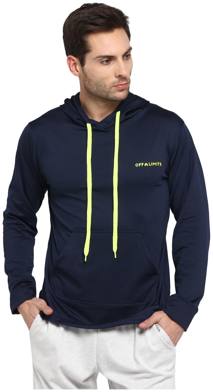 

Off Limits Men Blue Hooded Hoodie