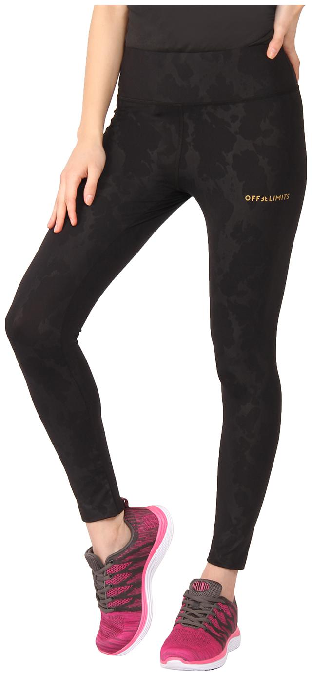 

Off Limits Women Slim fit Polyester Printed Track pants - Black