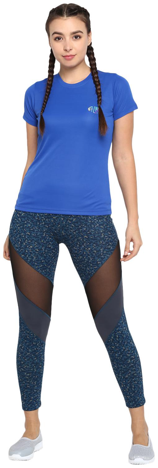 

Off Limits Women Blue Regular fit Round neck Polyester T shirt