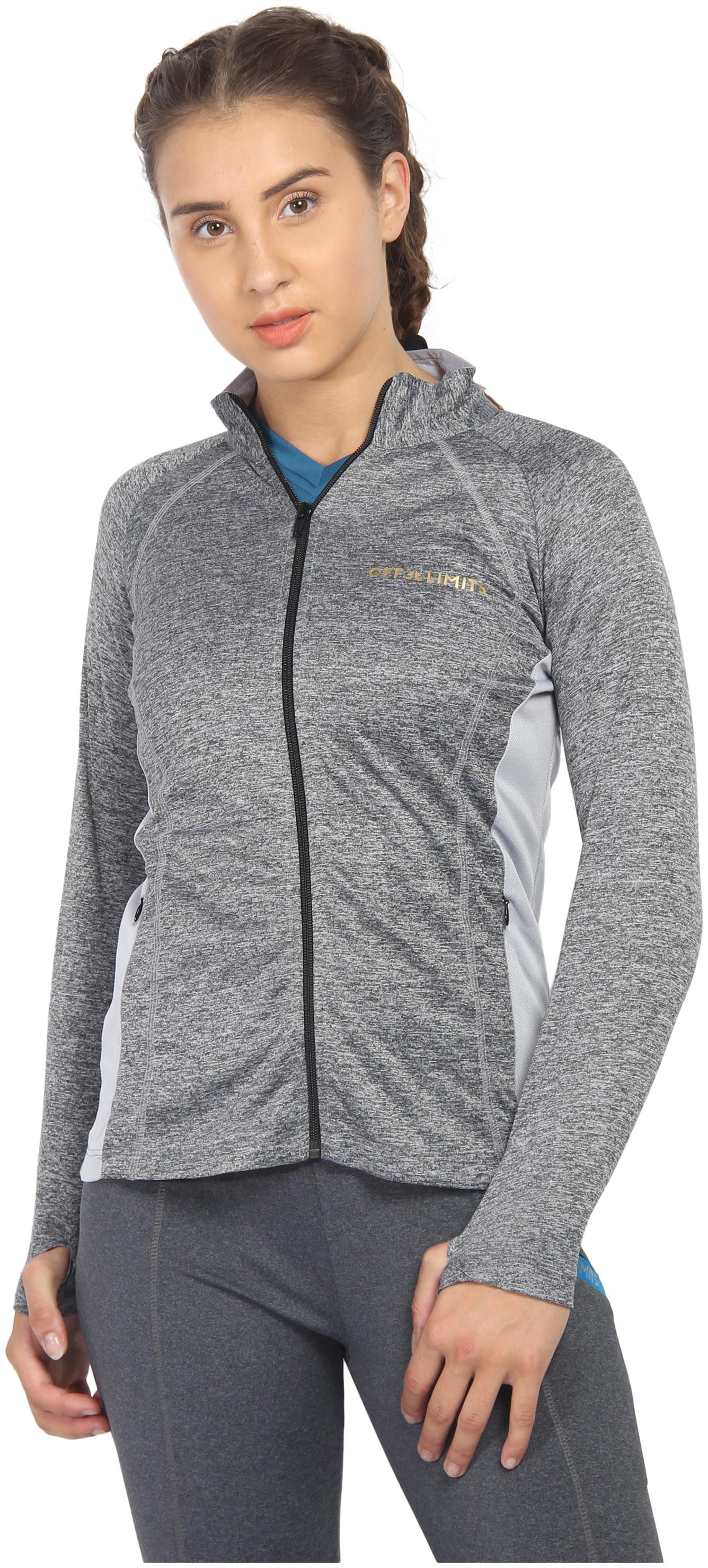 

Off Limits Women Solid Sports Jacket - Grey