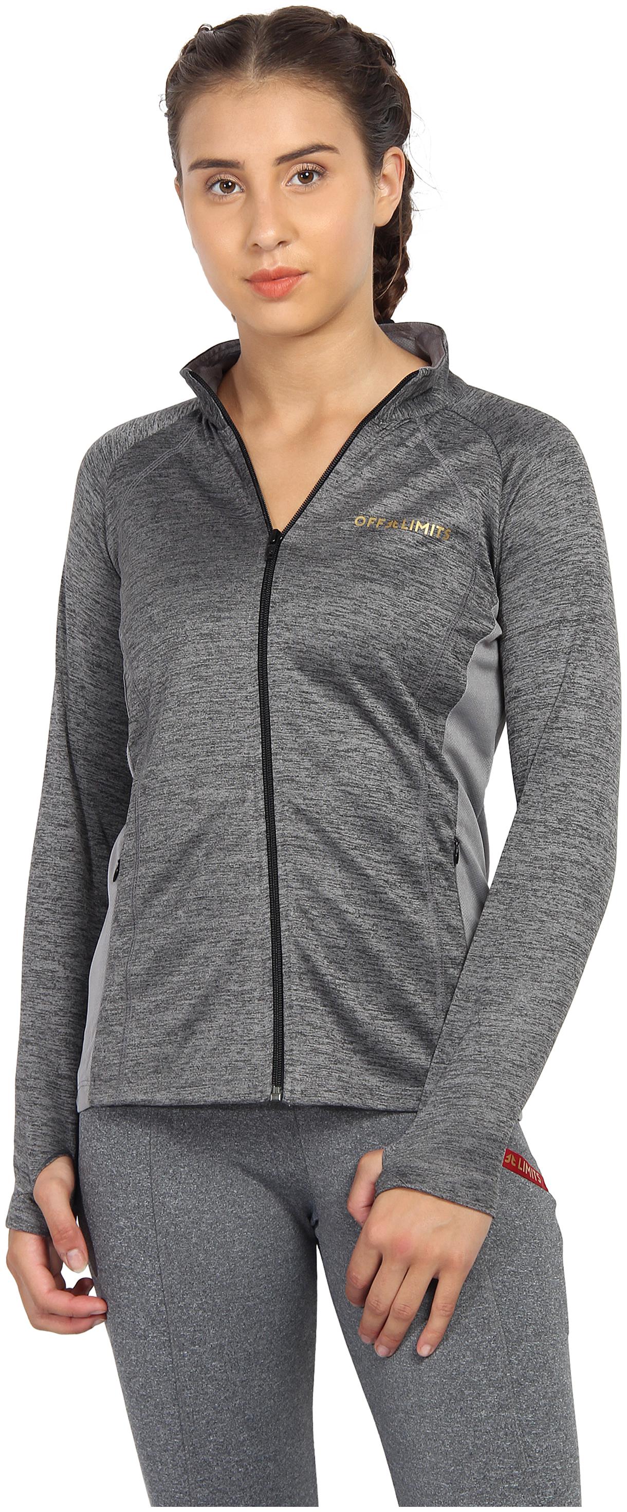 

Off Limits Women Solid Sports Jacket - Grey