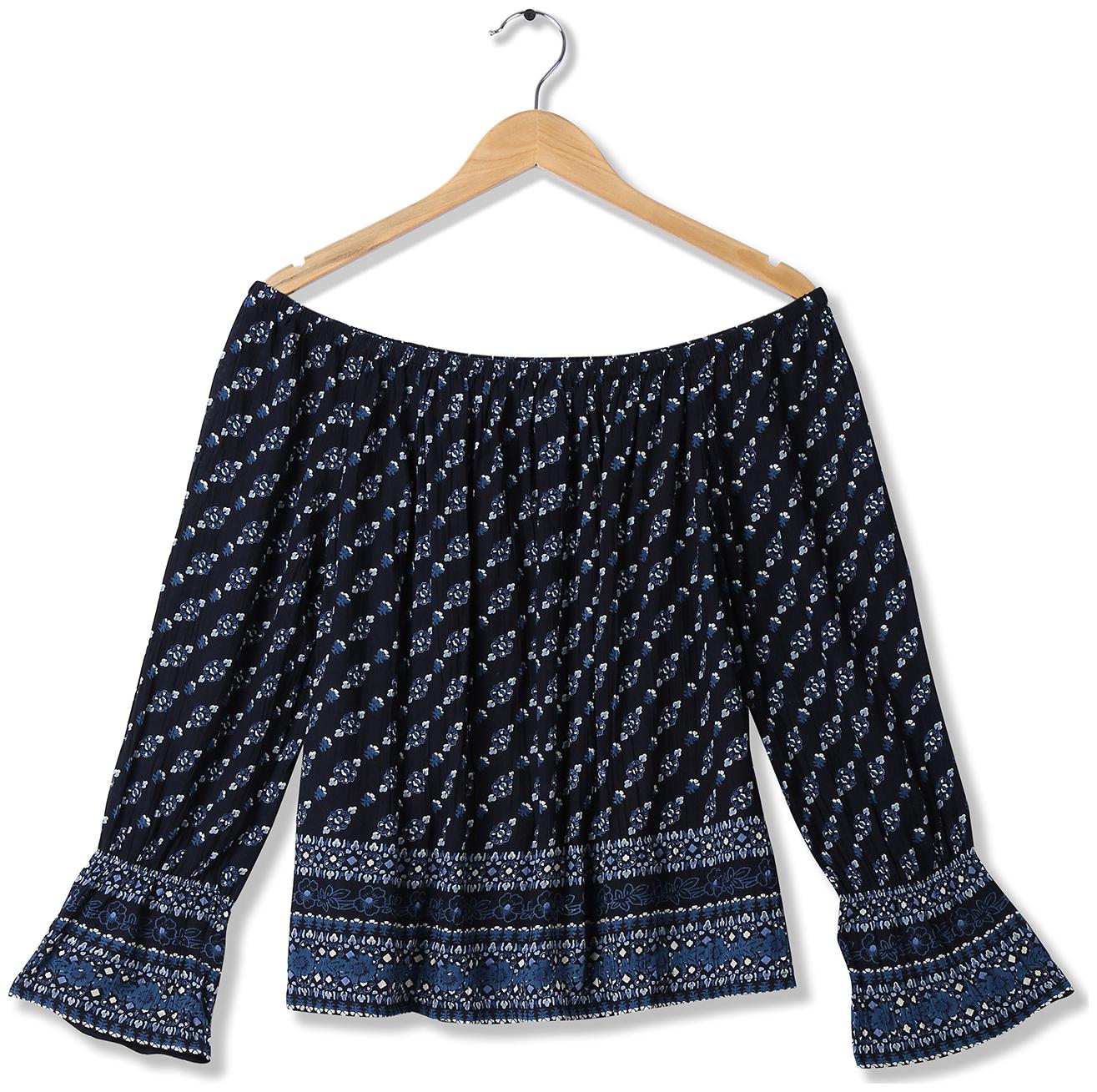 

Aeropostale Women Printed Regular top - Blue