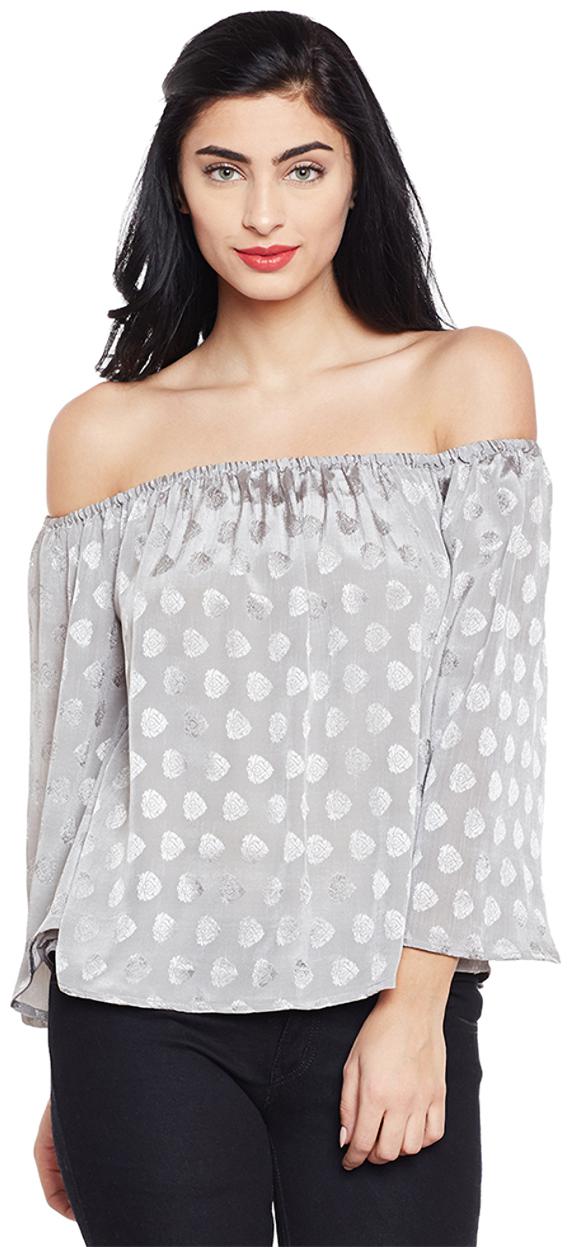

Oxolloxo Women Solid Regular top - Grey