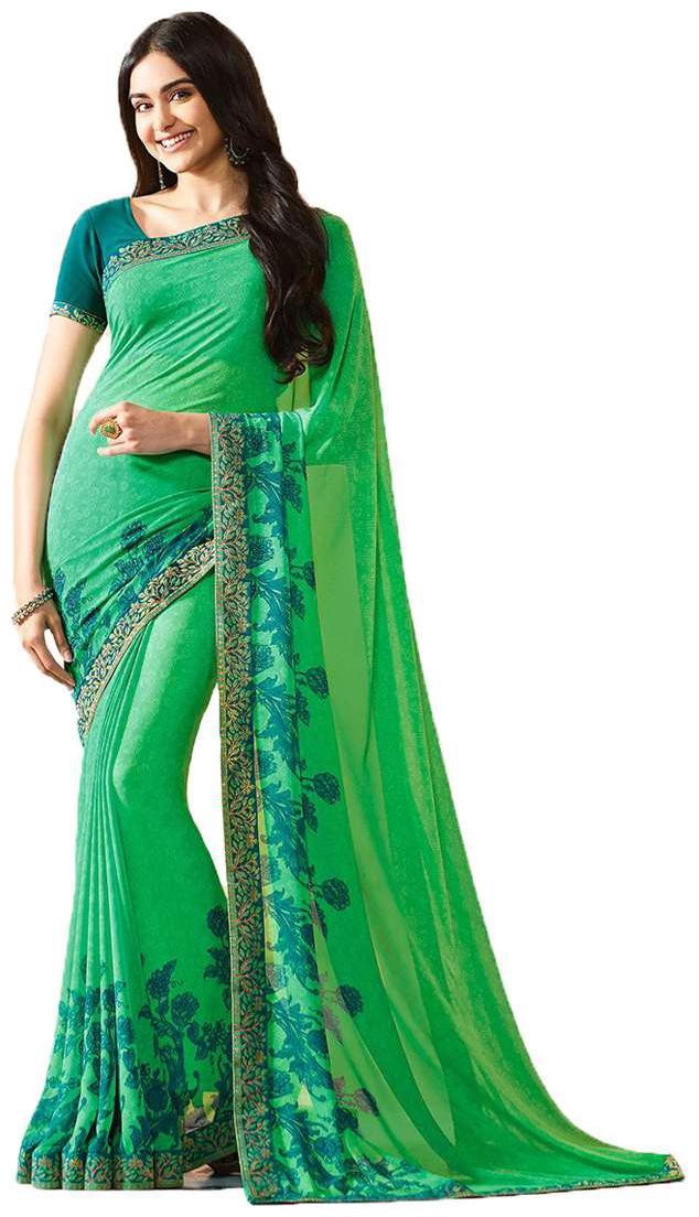 

Office wear Cum Daily wear Branded Georgette Printed saree with blouse