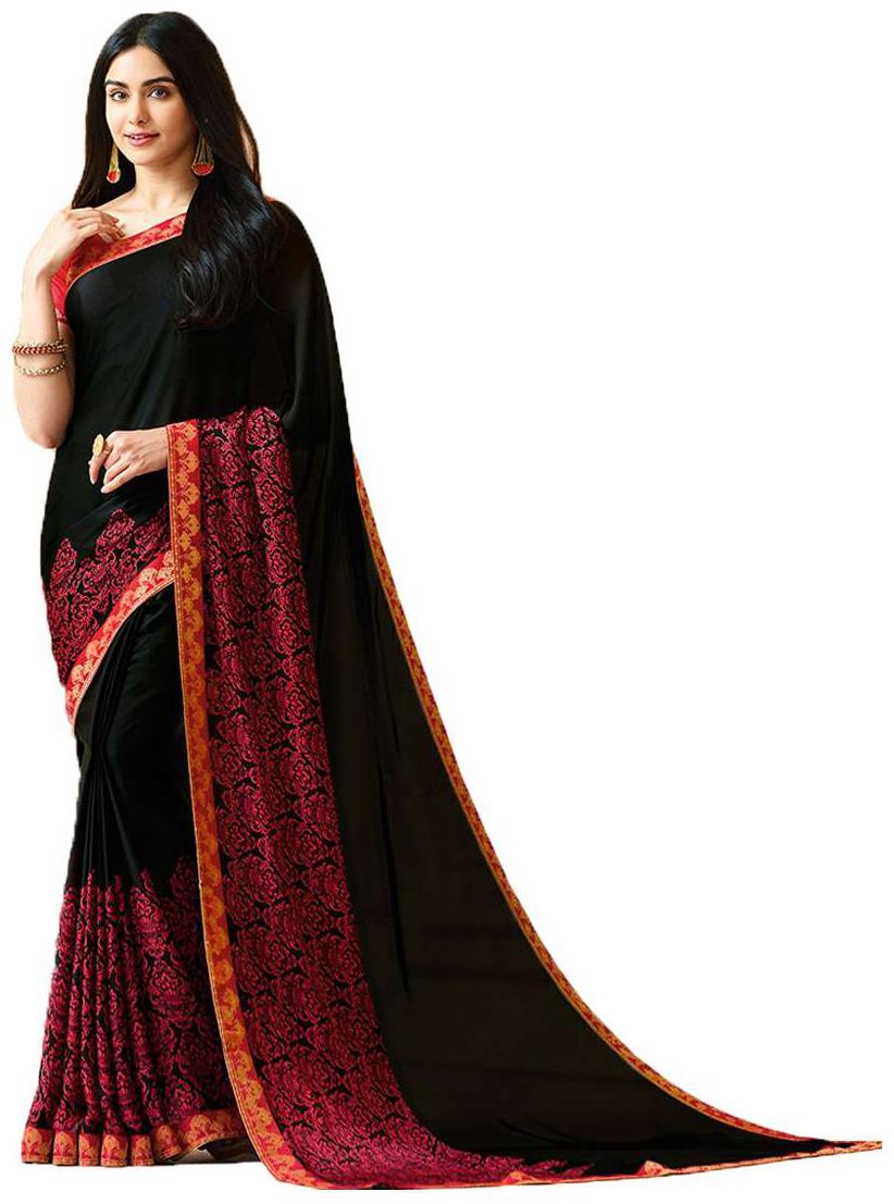 

Office wear Cum Daily wear Branded Georgette Printed saree with blouse