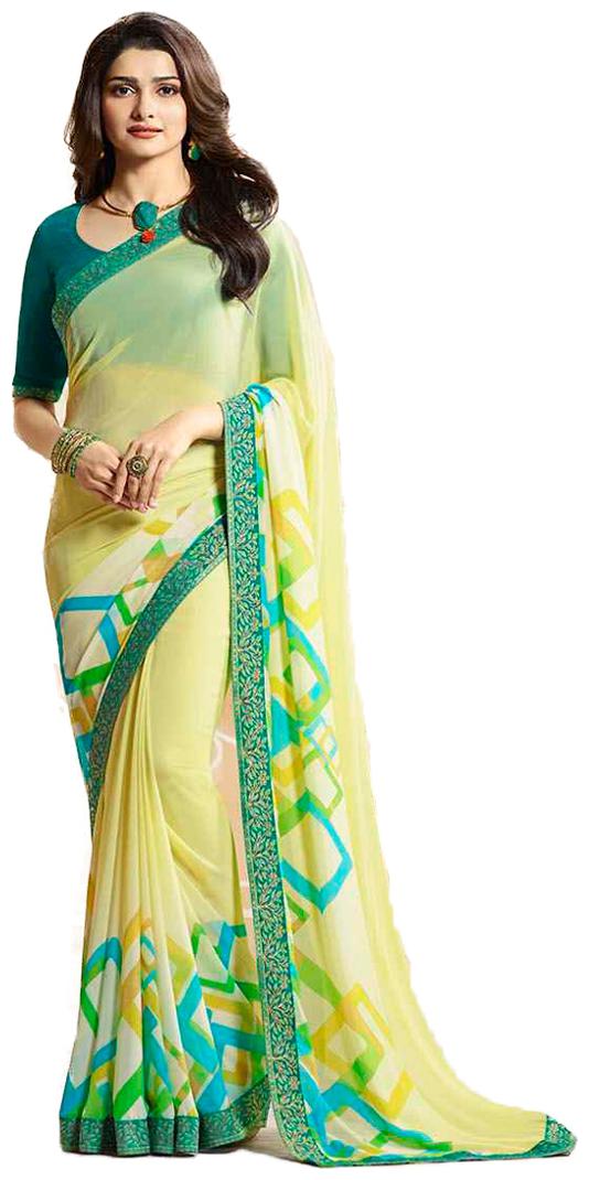 

Office wear Cum Daily wear Branded Georgette Printed saree with blouse