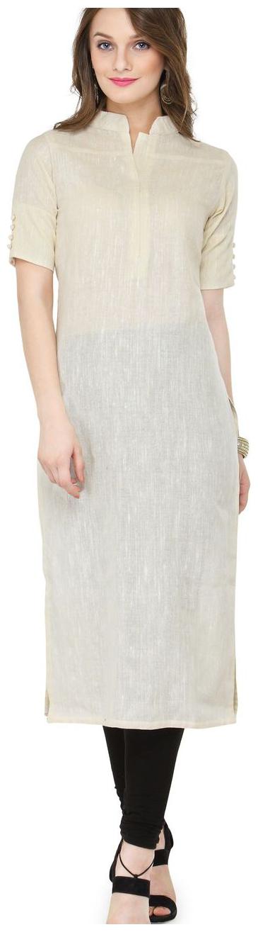 

Offwhite Linen Kurti