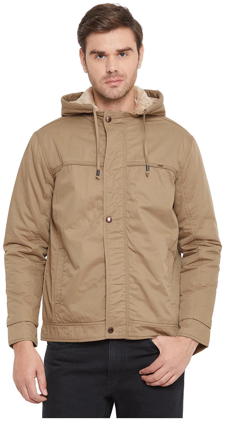 

Okane Men Brown Solid Parka jacket