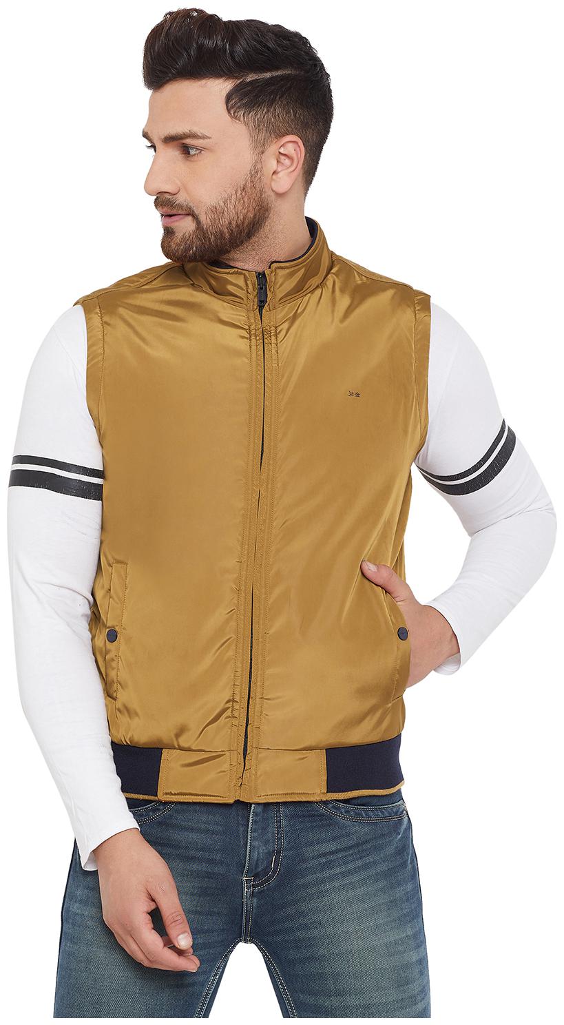 

Okane Men Brown Solid Bomber jacket