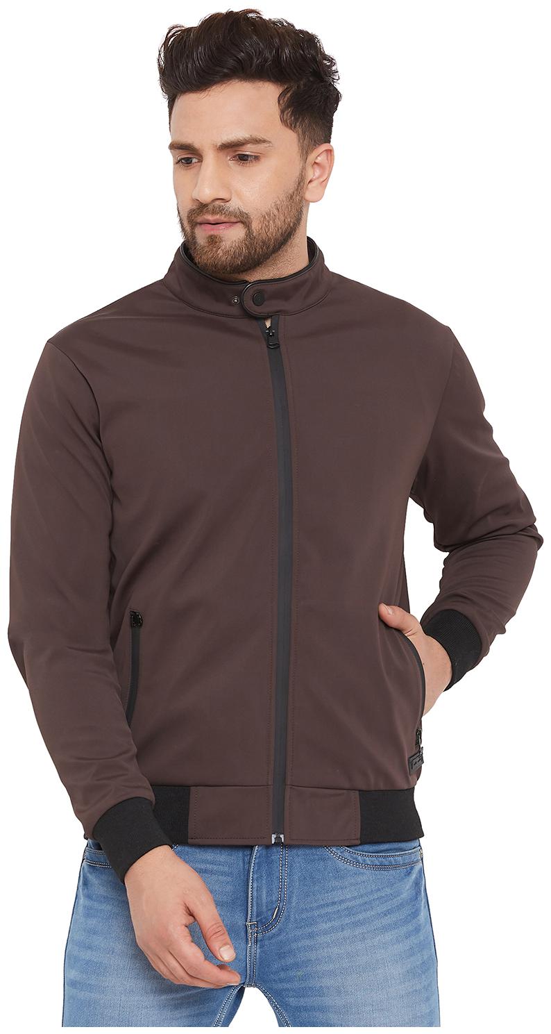 

Okane Men Brown Solid Bomber jacket