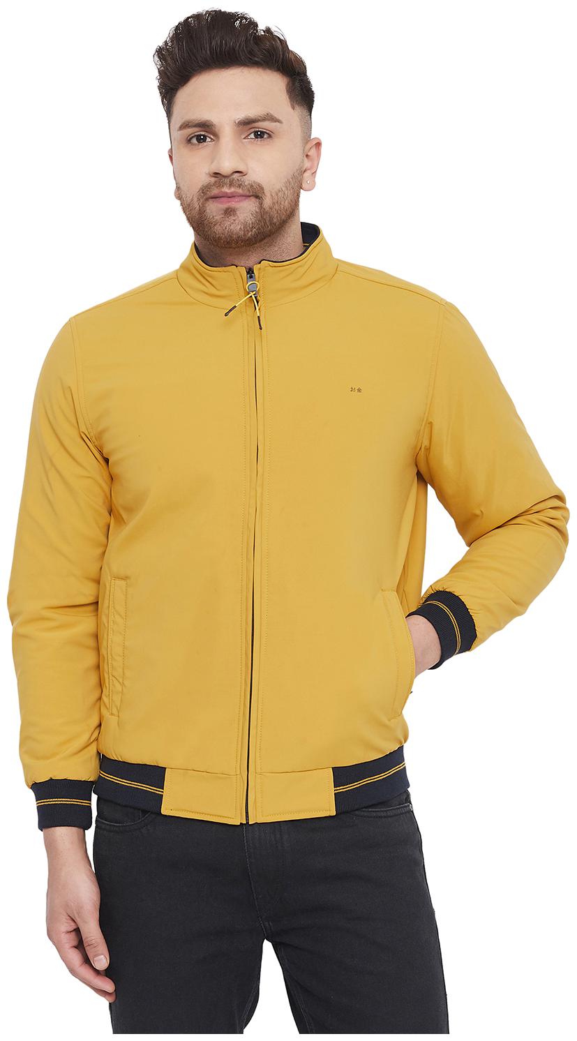 

Okane Men Yellow Solid Bomber jacket