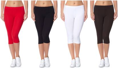 OMIKKA Women Regular fit Cotton Solid Shorts - Multi