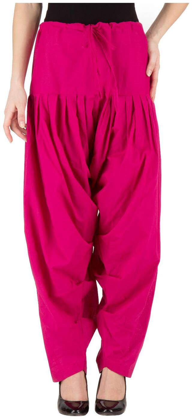 OMIKKA Cotton Patiala - Pink