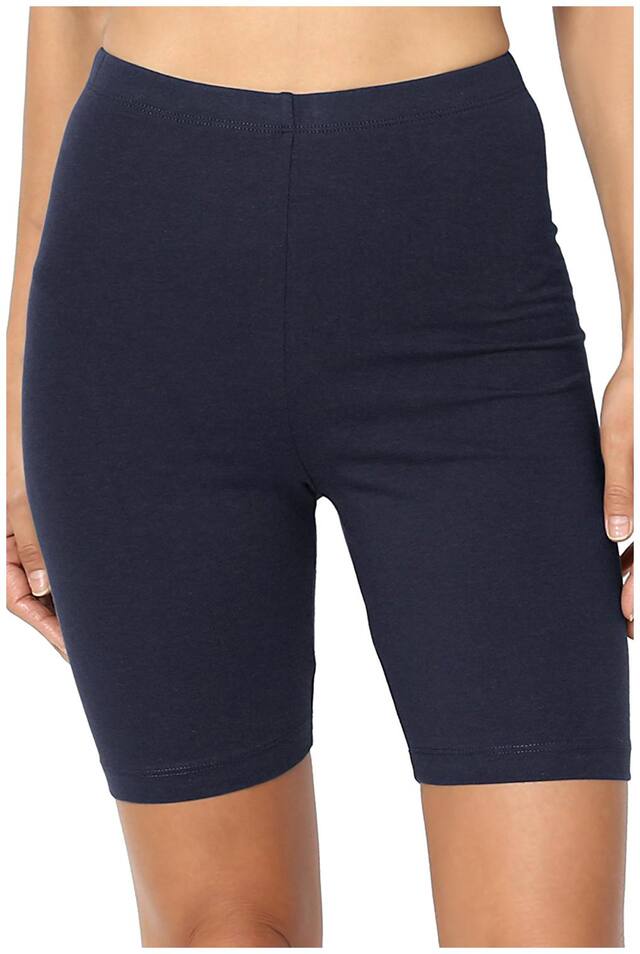 Omikka Bio Wash 220 GSM Knee Length Fitness Workout Running Yoga Shorts Regular and Plus Size