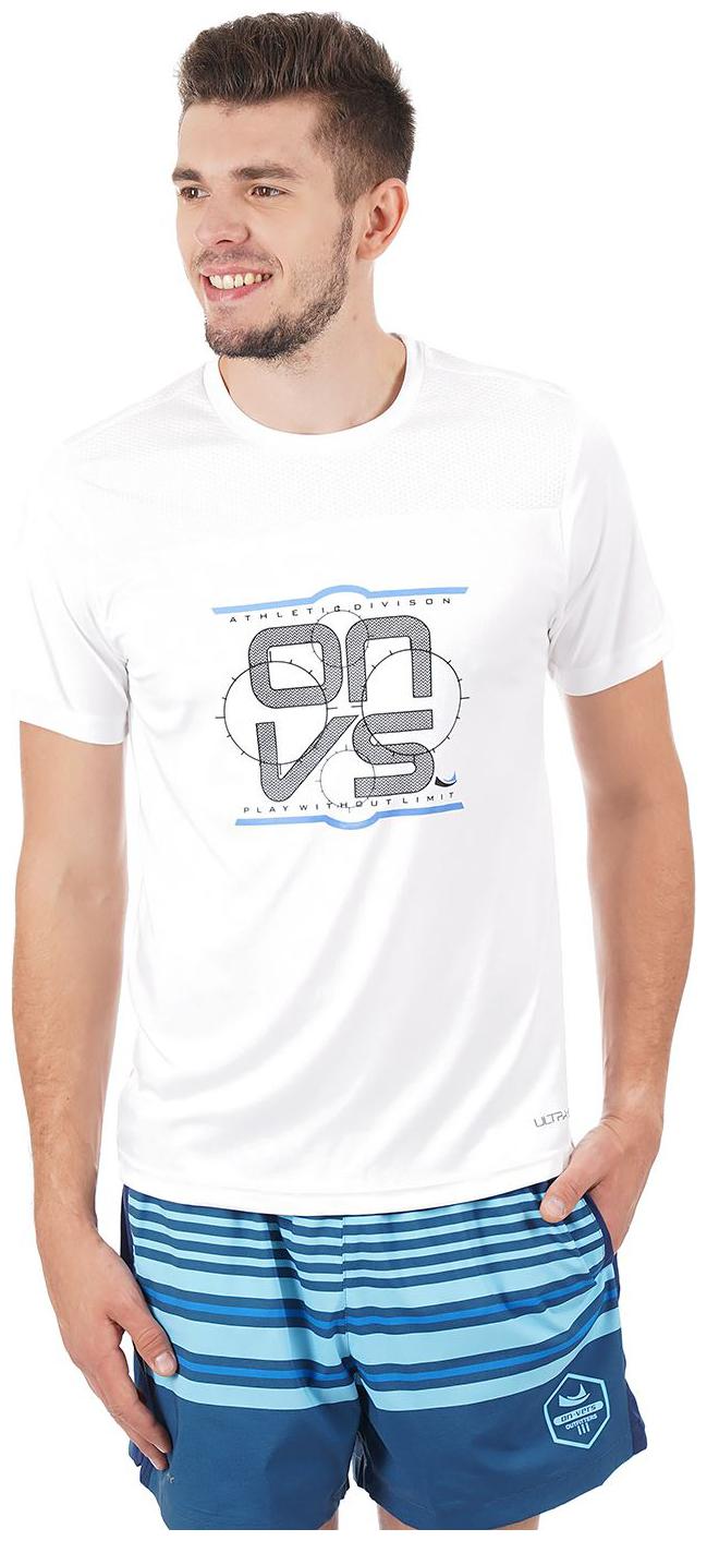 

On-Vers Men White Lightweight and Quick Dry Sports T-Shirt