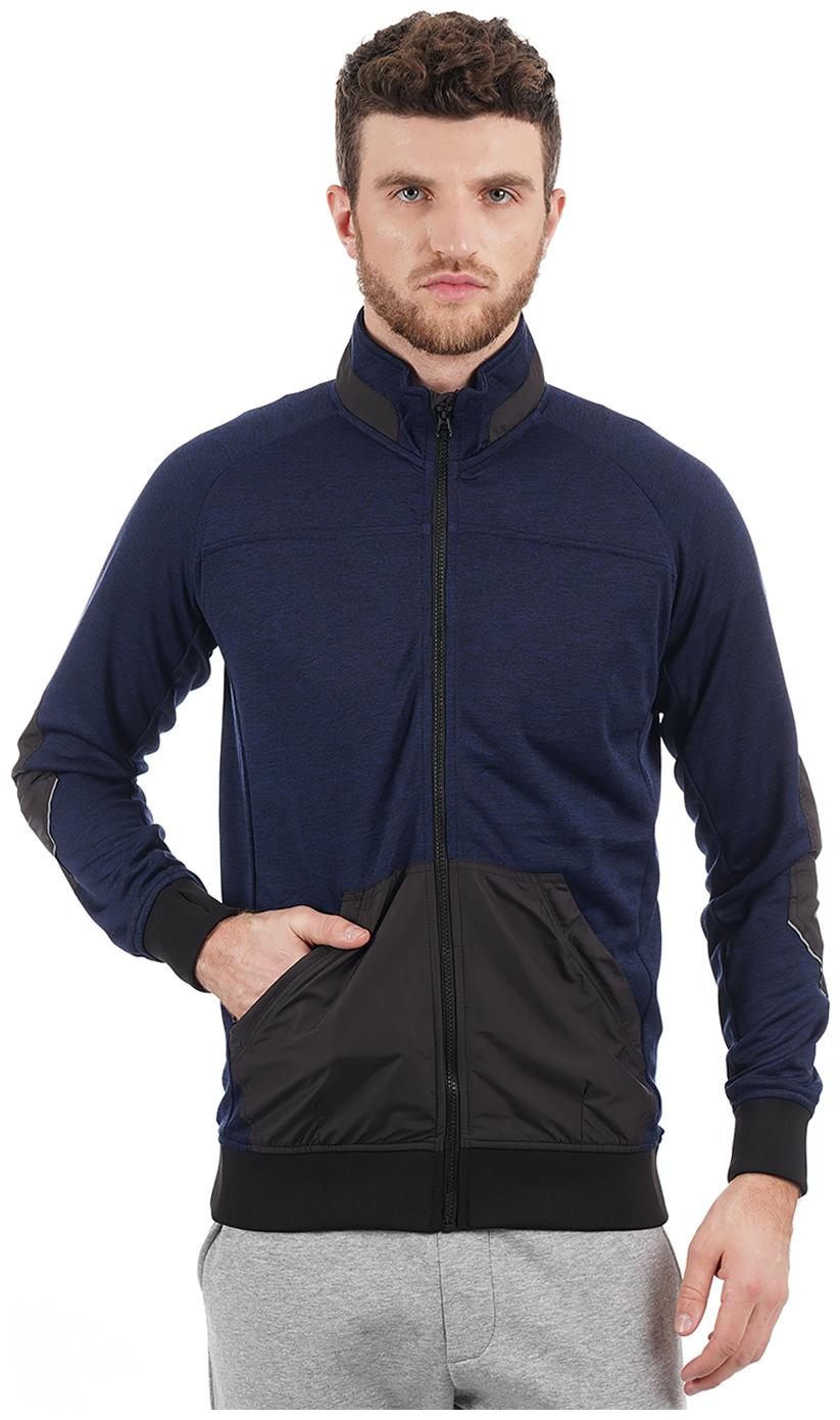 

On-Vers Men Blue Solid Quilted jacket