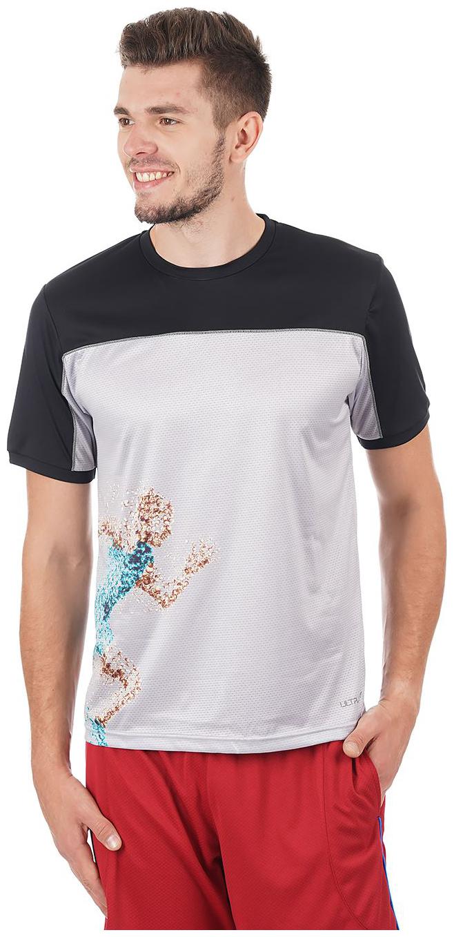 

On-Vers Men Black Lightweight and Quick Dry Sports T-Shirt