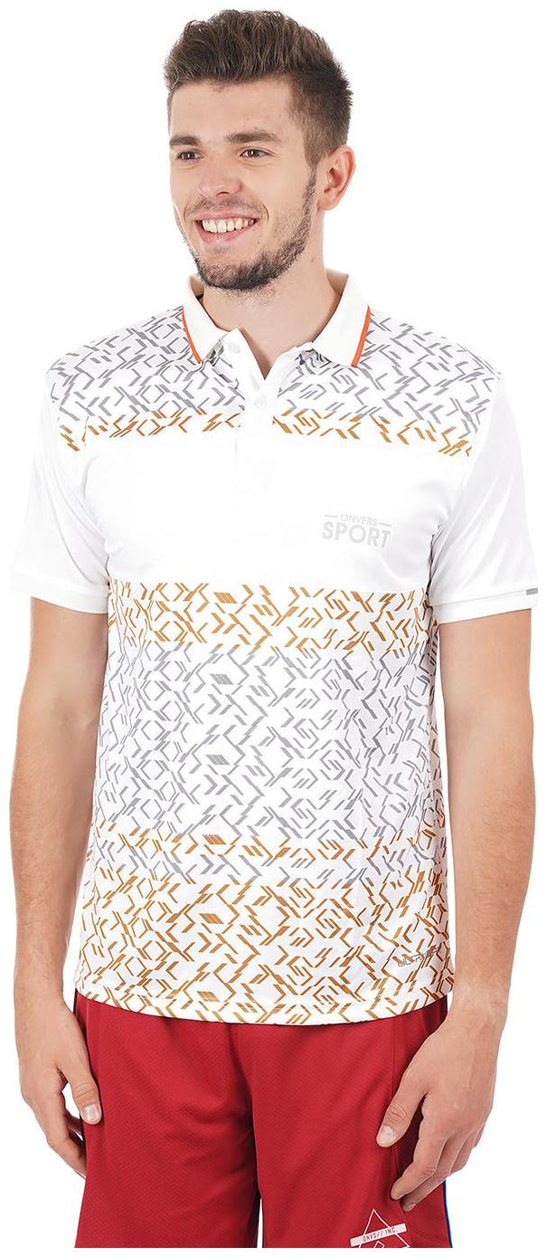 

On-Vers Men White Lightweight and Quick Dry Sports T-Shirt