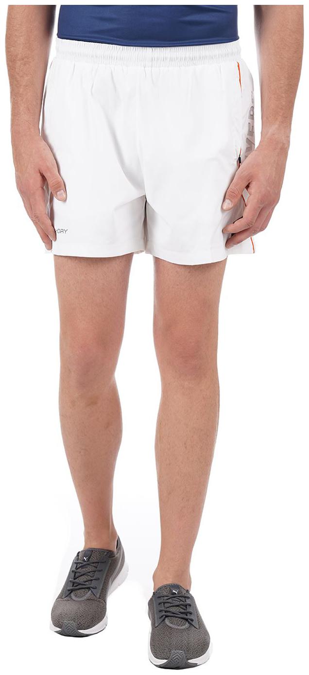 

On-Vers Men White Lightweight and Quick Dry Sports Short