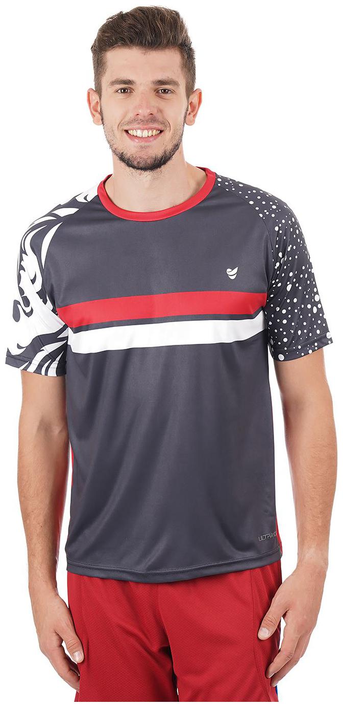 

On-Vers Men Black Lightweight and Quick Dry Sports T-Shirt