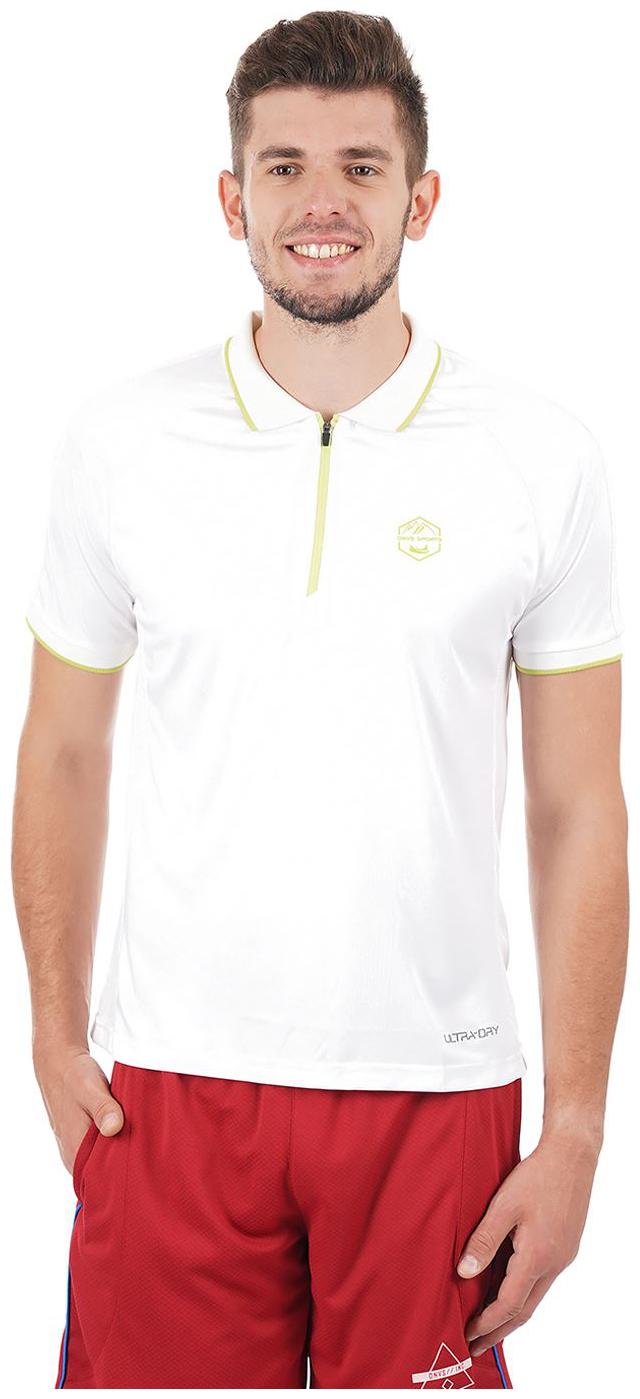 

On-Vers Men White Lightweight and Quick Dry Sports T-Shirt