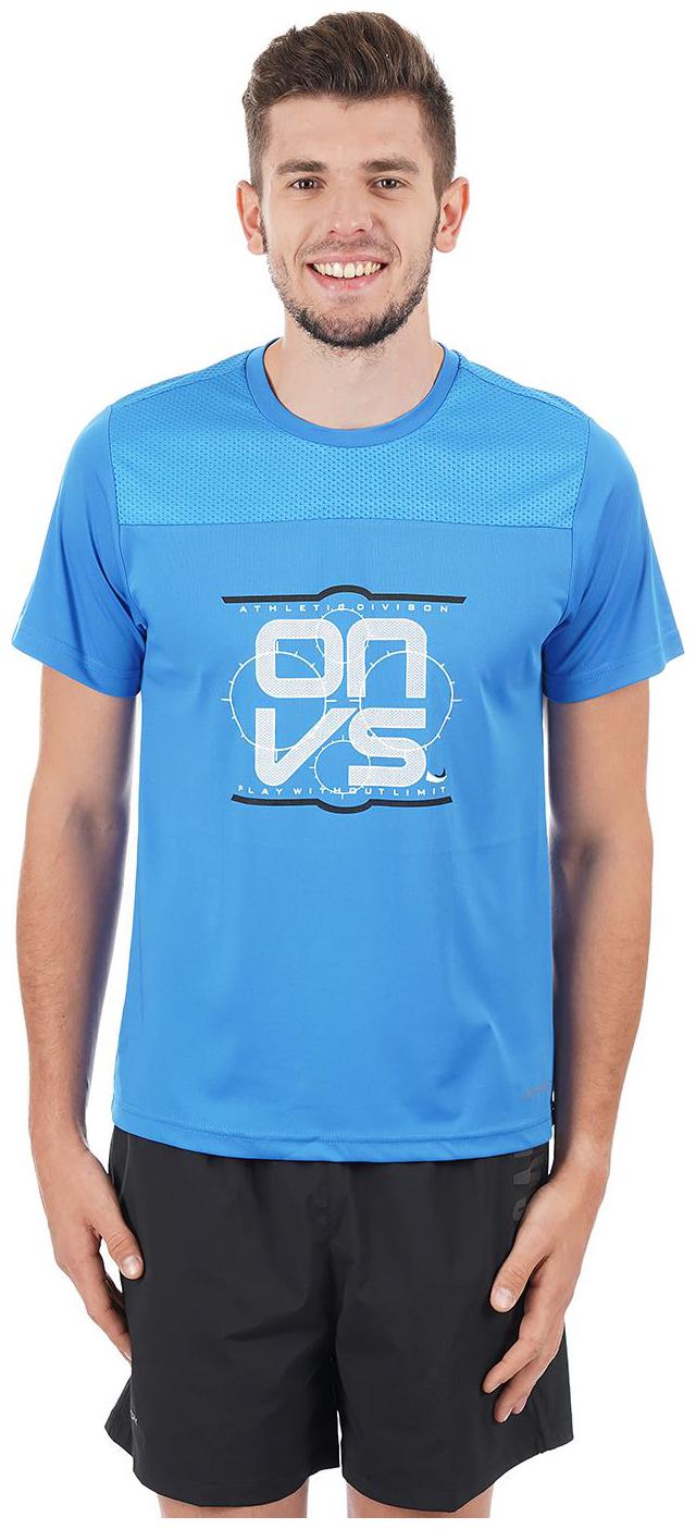 

On-Vers Men Blue Lightweight and Quick Dry Sports T-Shirt
