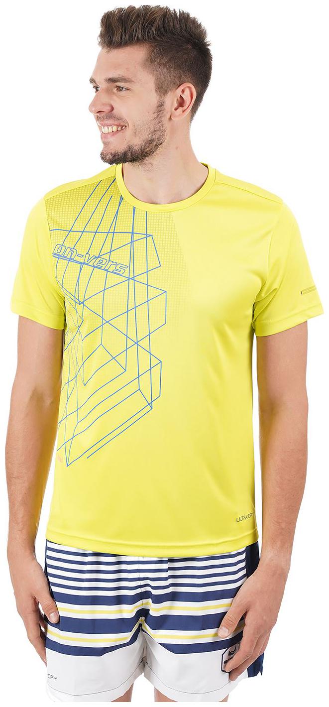 

On-Vers Men Yellow Lightweight and Quick Dry Sports T-Shirt