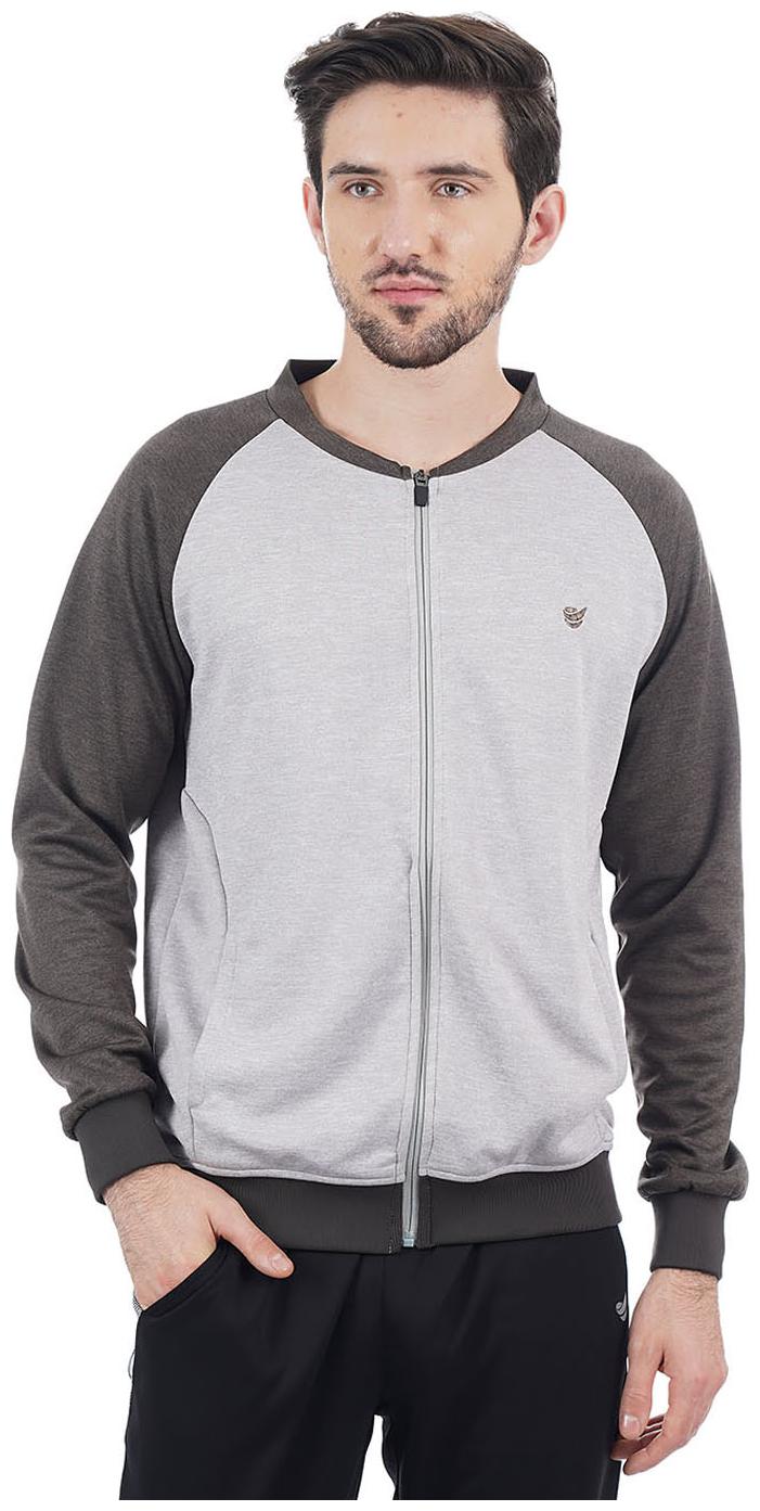 

On-Vers Men Grey Solid Quilted jacket