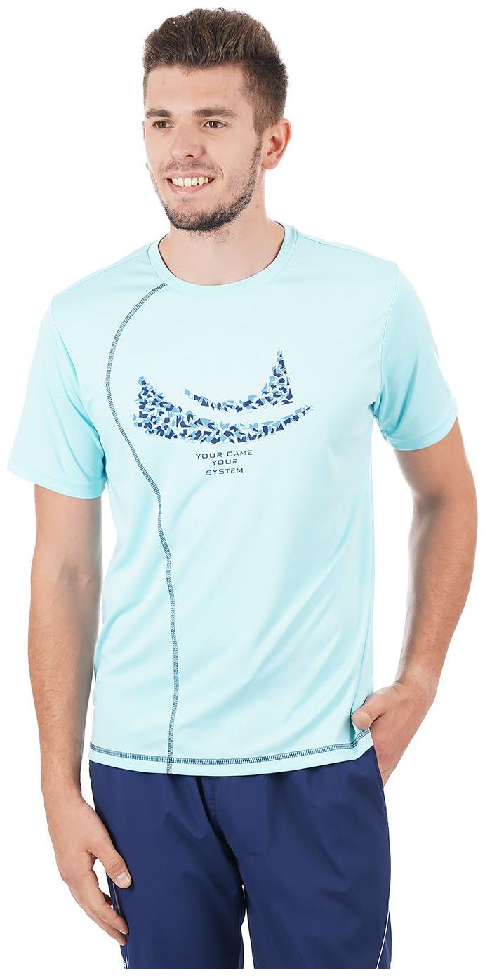 

On-Vers Men Blue Lightweight and Quick Dry Sports T-Shirt