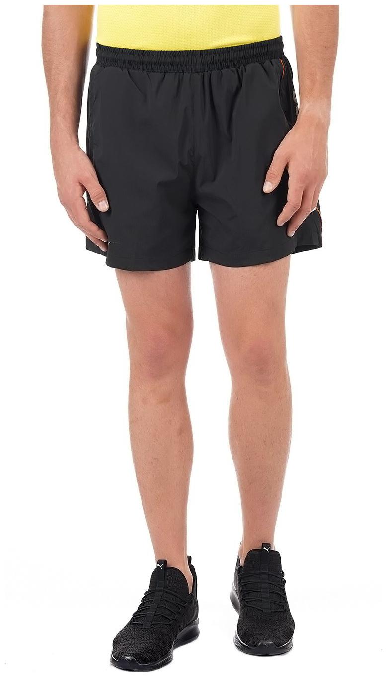 

On-Vers Men Black Lightweight and Quick Dry Sports Short