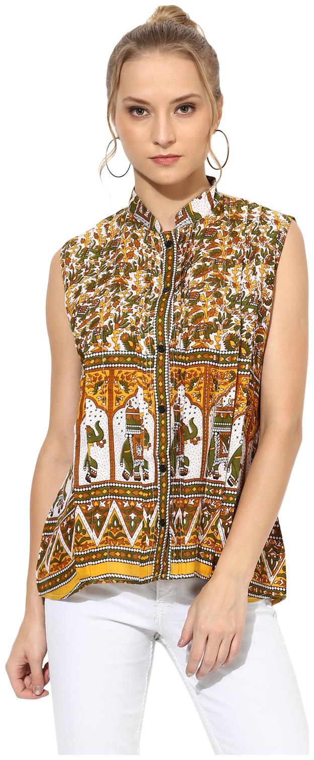

One Femme Women Printed Regular top - Multi