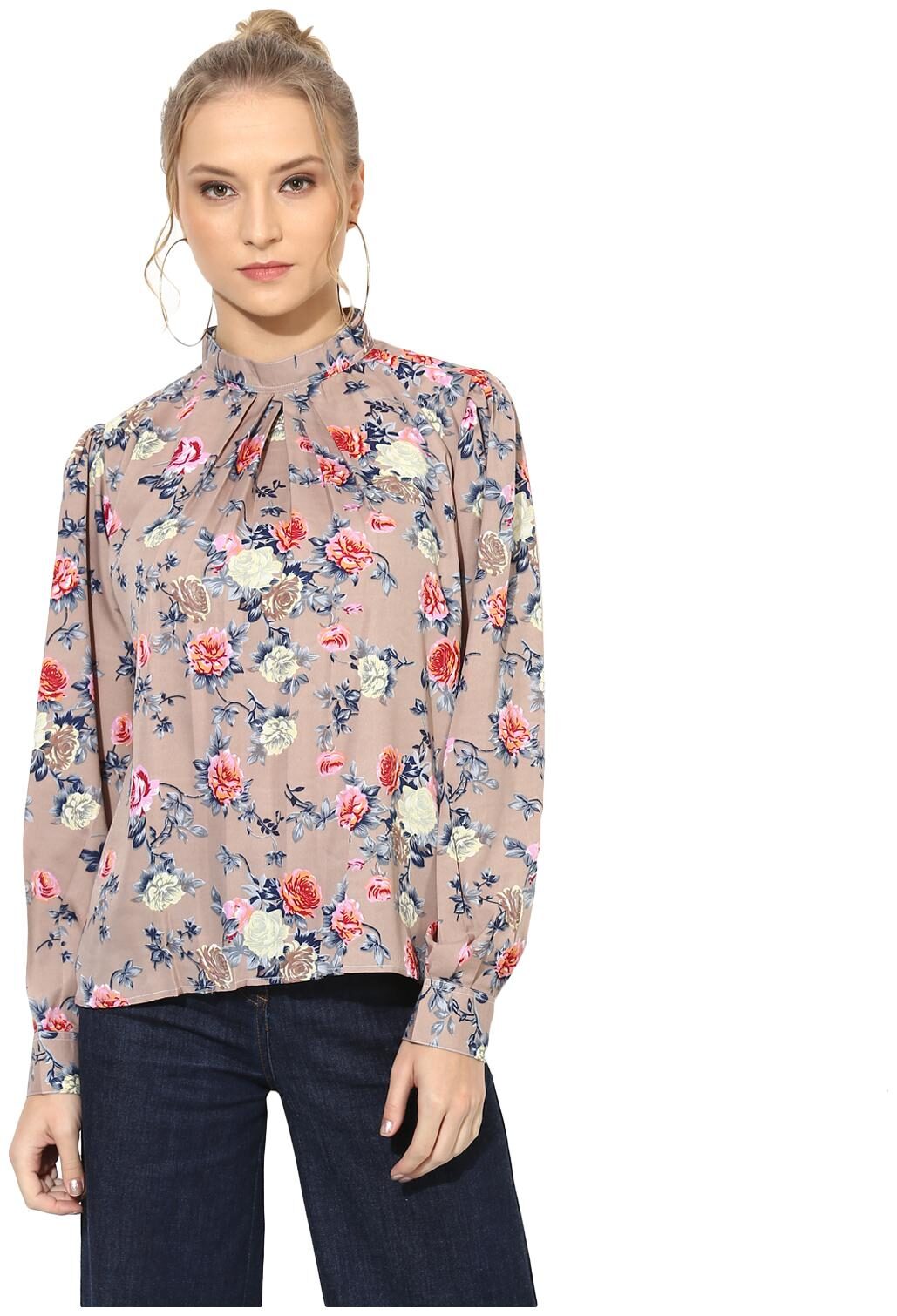 

One Femme Women Printed Regular top - Multi