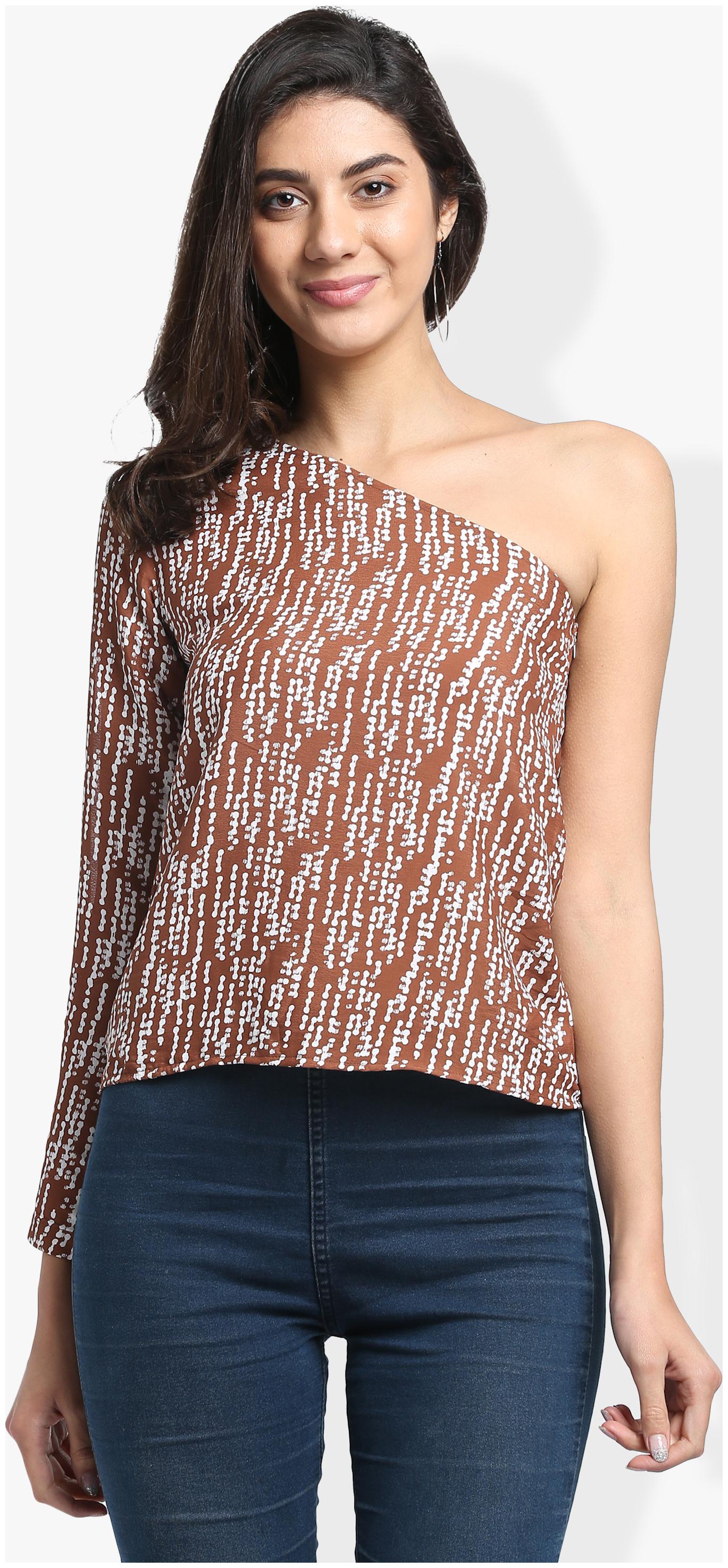

Trend Arrest Women Polka dots Regular top - Brown