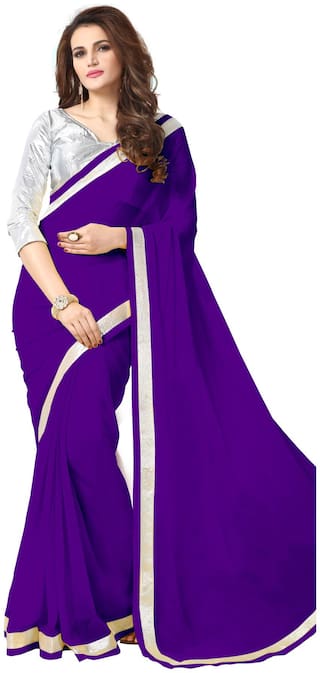 Onlinefayda Designer Falsa Georgette Saree