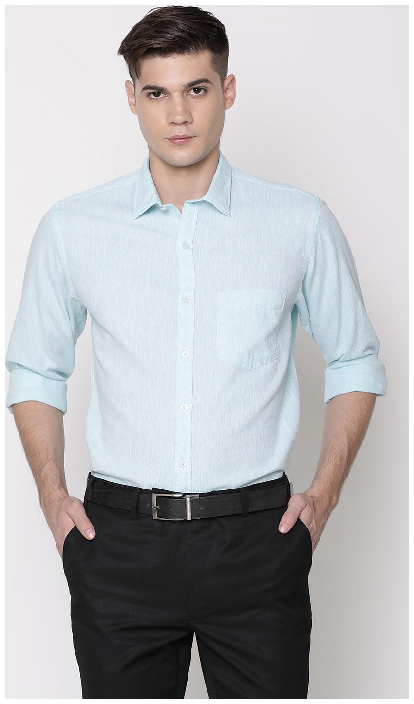 

Linen Club Men Regular fit Formal Shirt - Blue