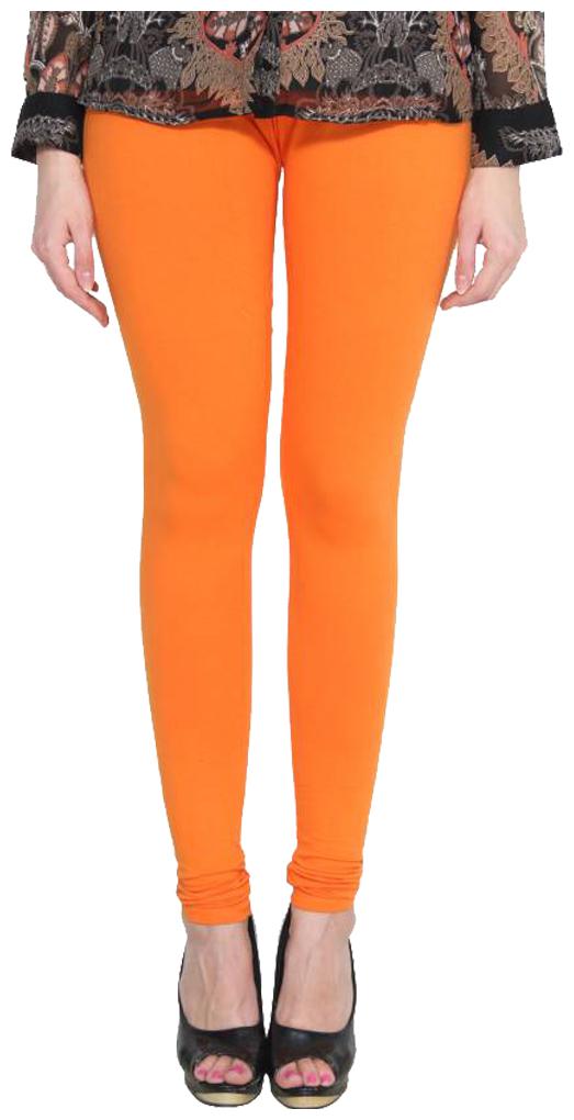 

Orion Apparel Cotton Churidar Strechable Leggings - Orange