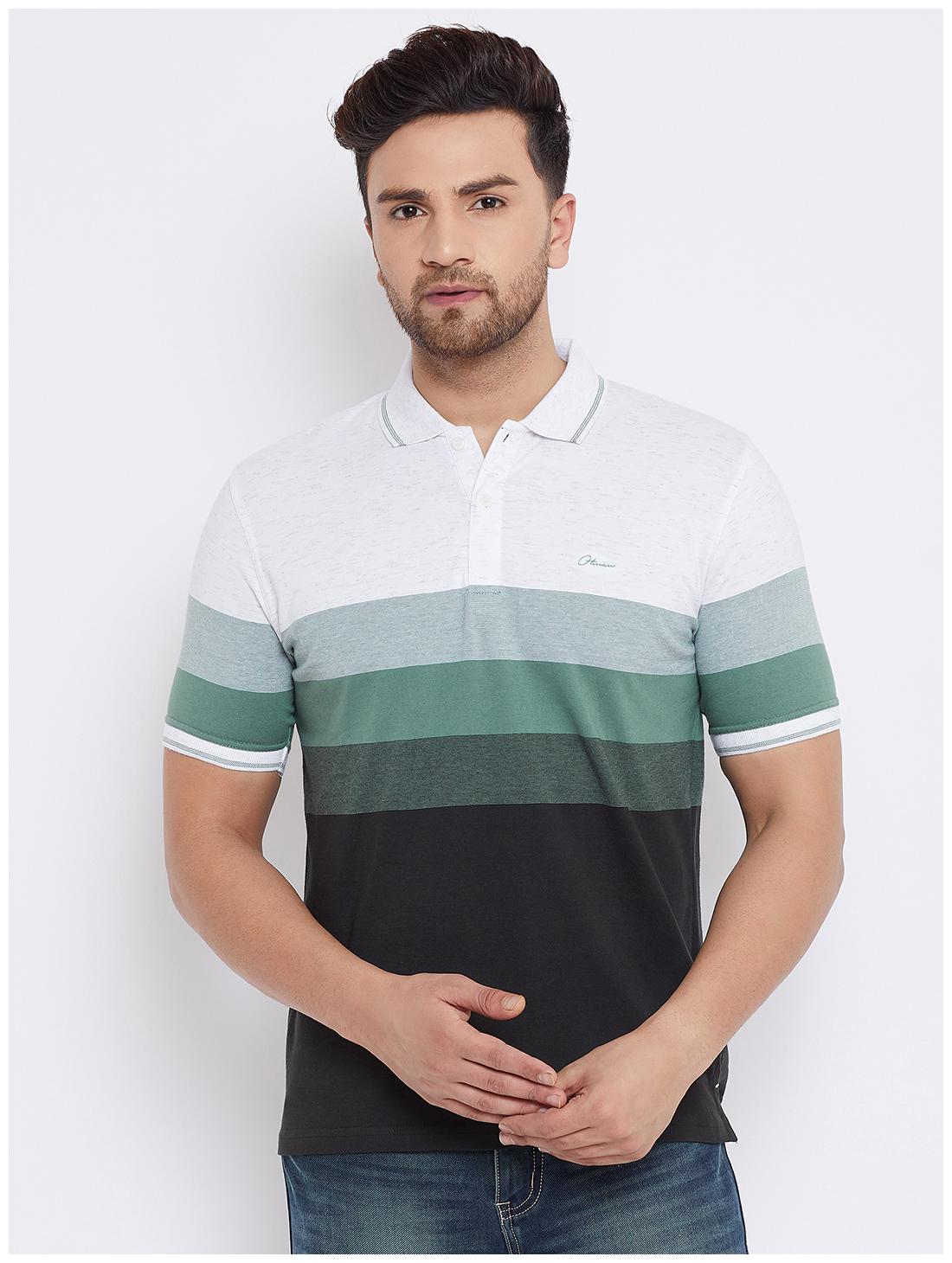 

Otman Men Green Regular fit Cotton Polo collar T-Shirt - Pack Of 1