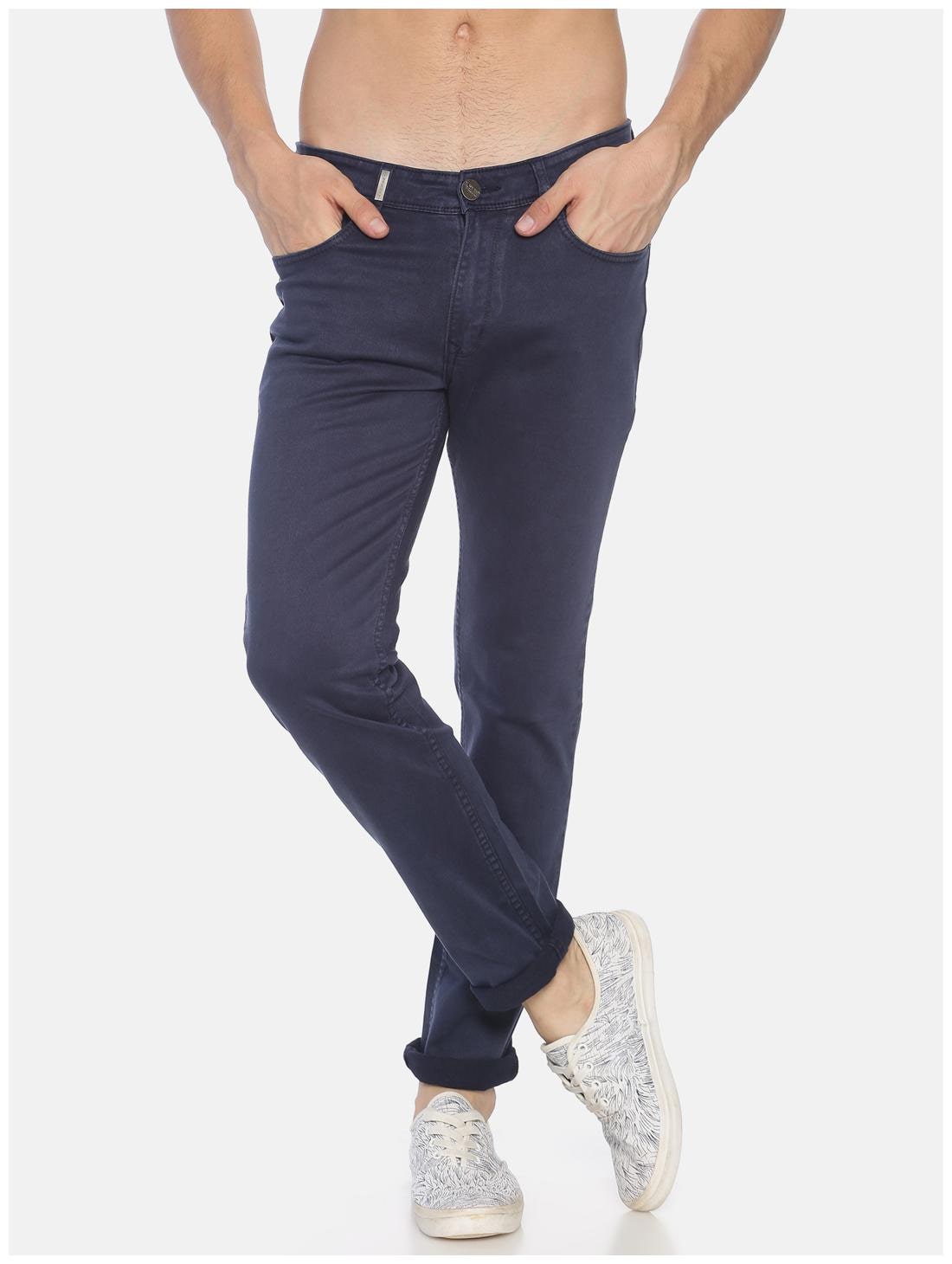 

OWEN HART Men Navy Blue Slim Fit Jeans
