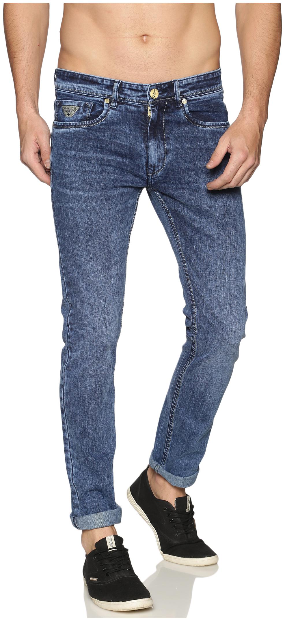 

OWEN HART Men Blue Skinny Fit Jeans