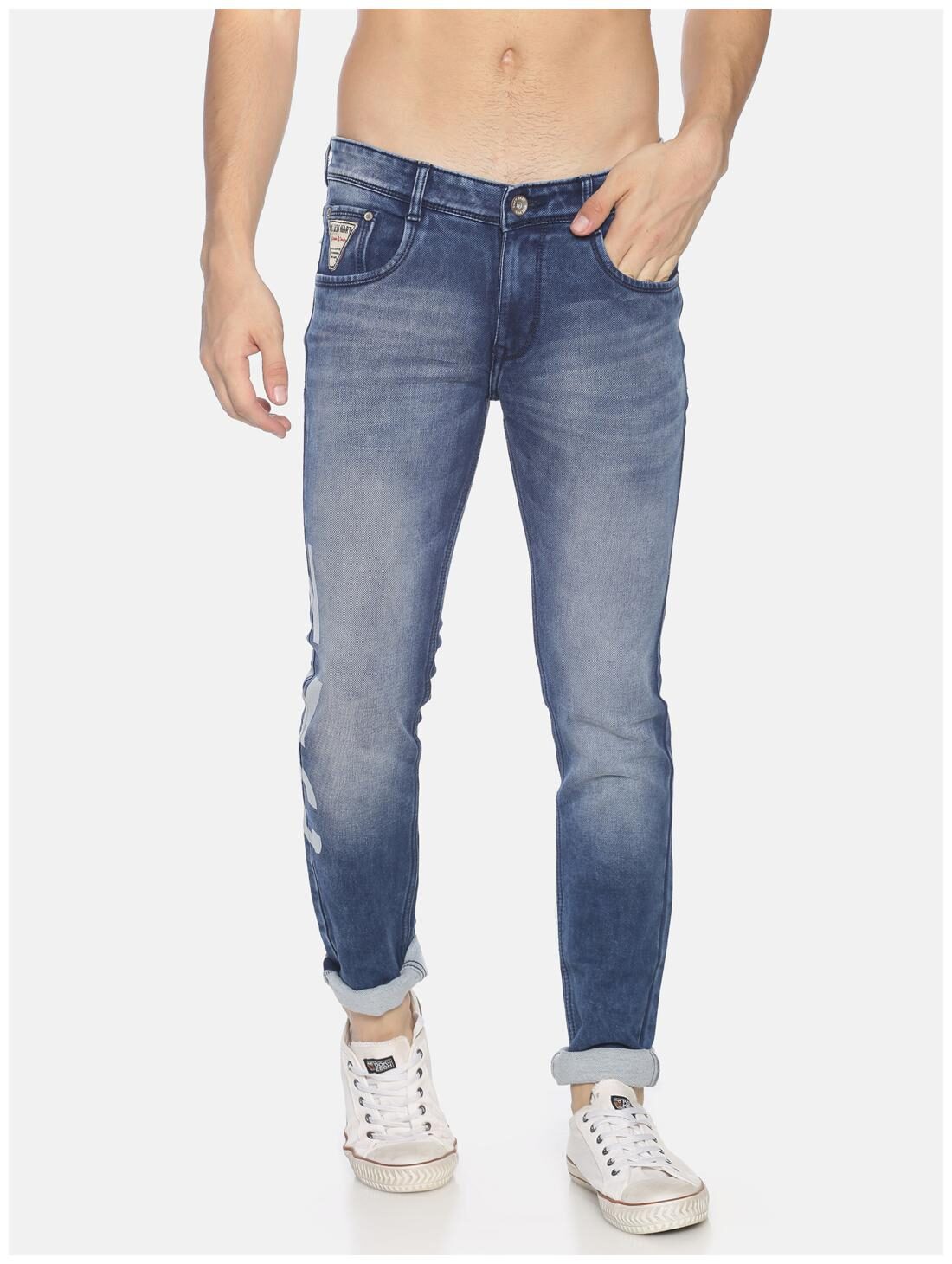 

OWEN HART Men Blue Skinny Fit Jeans
