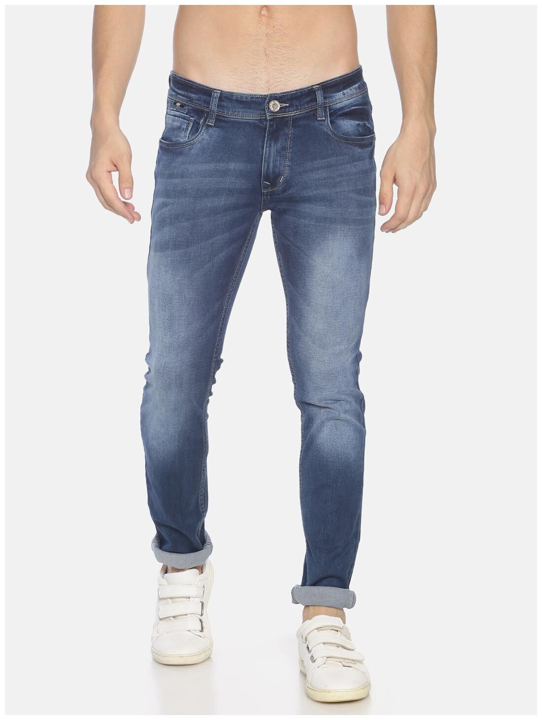 

OWEN HART Men Blue Skinny Fit Jeans