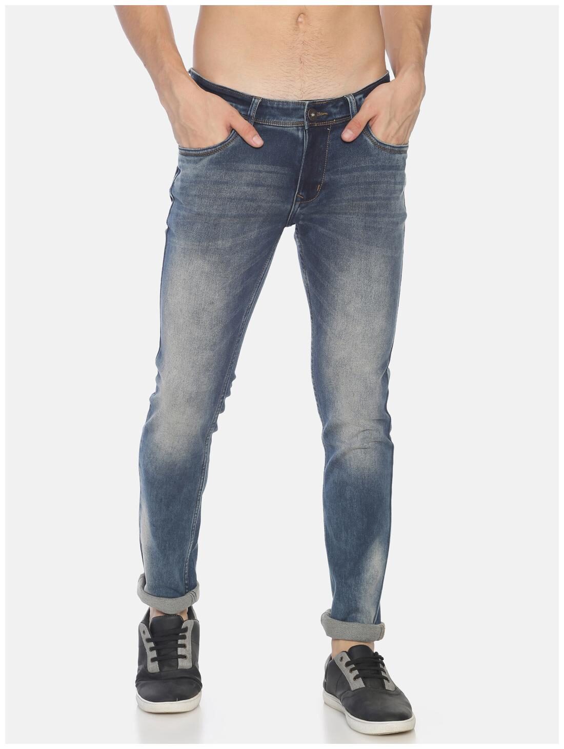 

OWEN HART Men Blue Skinny Fit Jeans