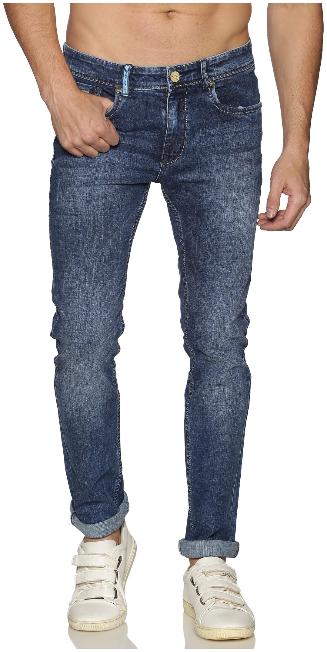 

OWEN HART Men Blue Skinny Fit Jeans