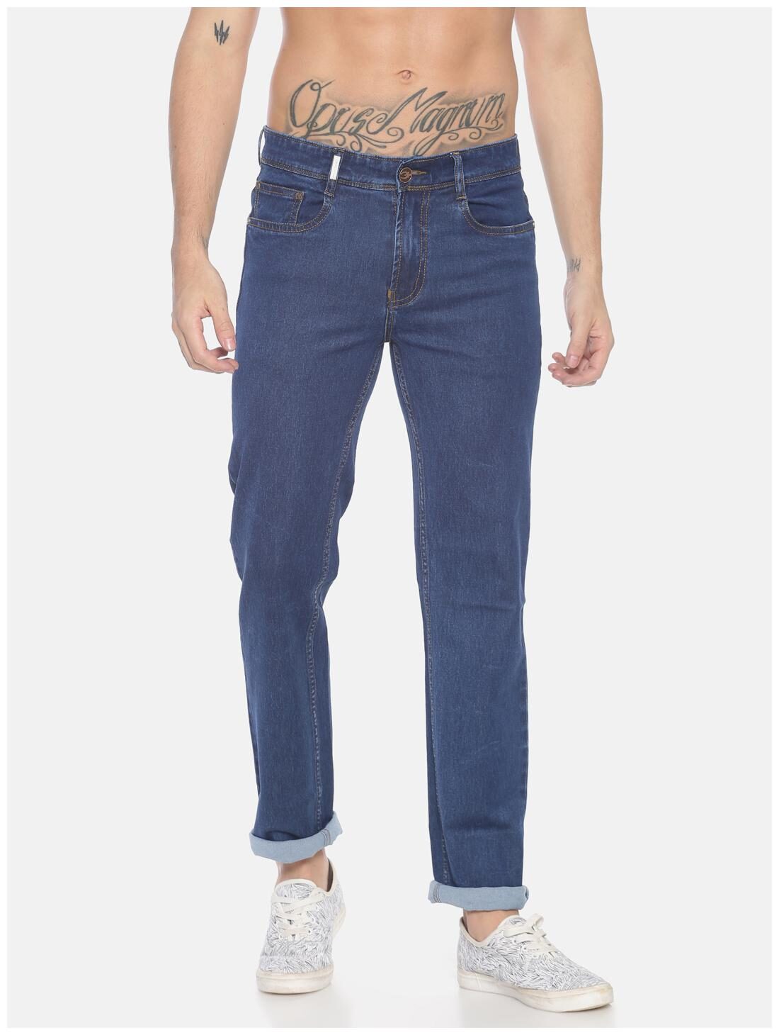 

OWEN HART Men Blue Straight Fit Jeans