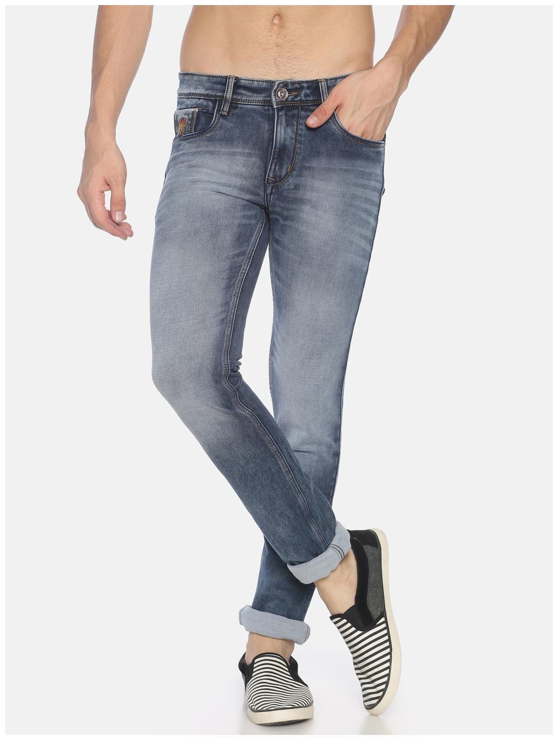 

OWEN HART Men Blue Slim Fit Jeans