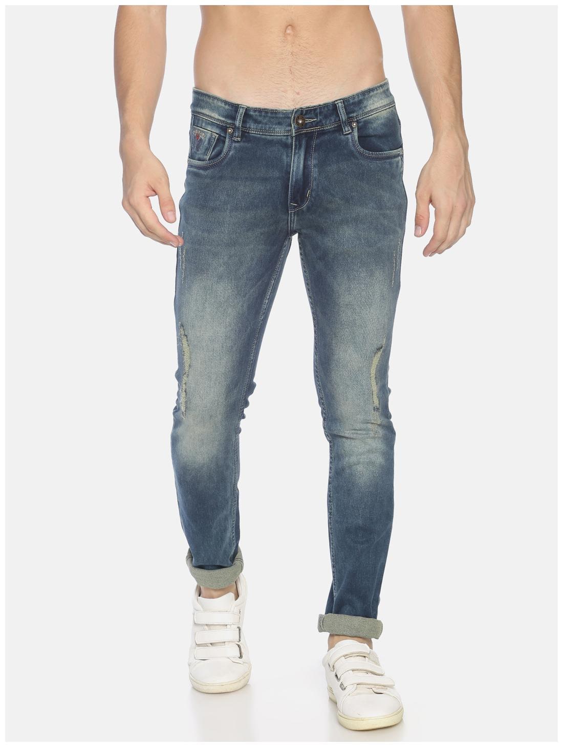 

OWEN HART Men Blue Skinny Fit Jeans