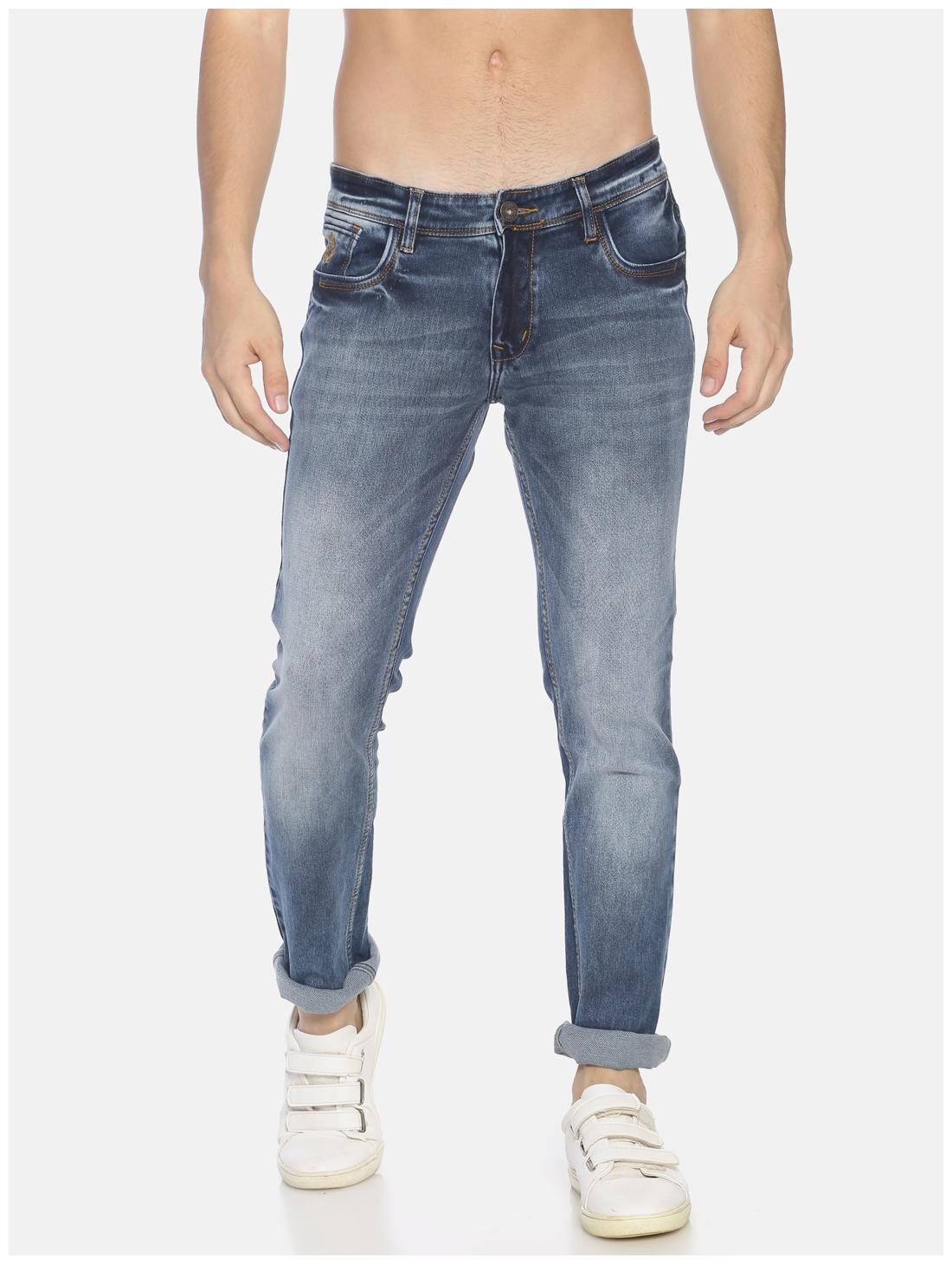 

OWEN HART Men Blue Skinny Fit Jeans