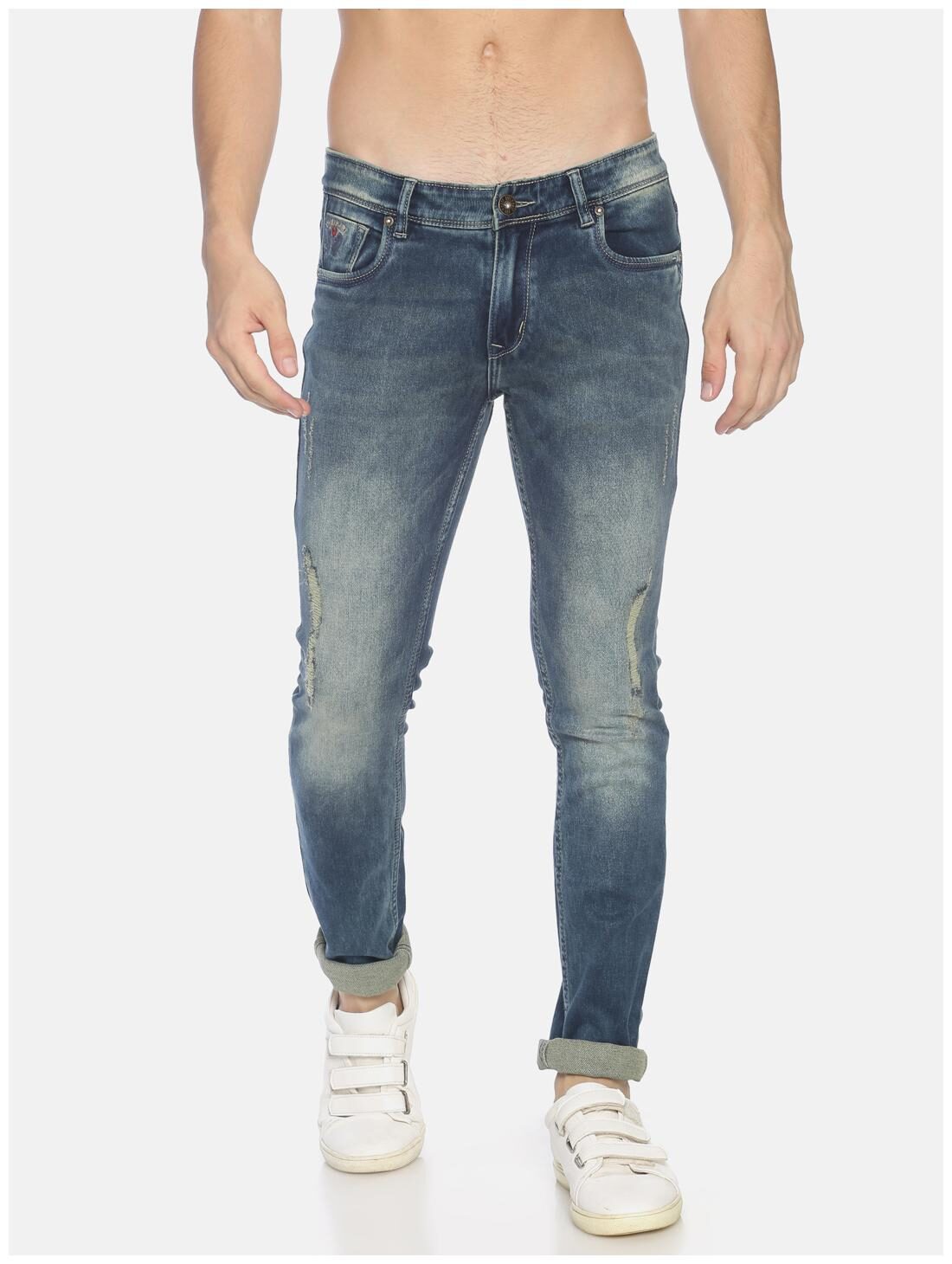 

OWEN HART Men Blue Skinny Fit Jeans