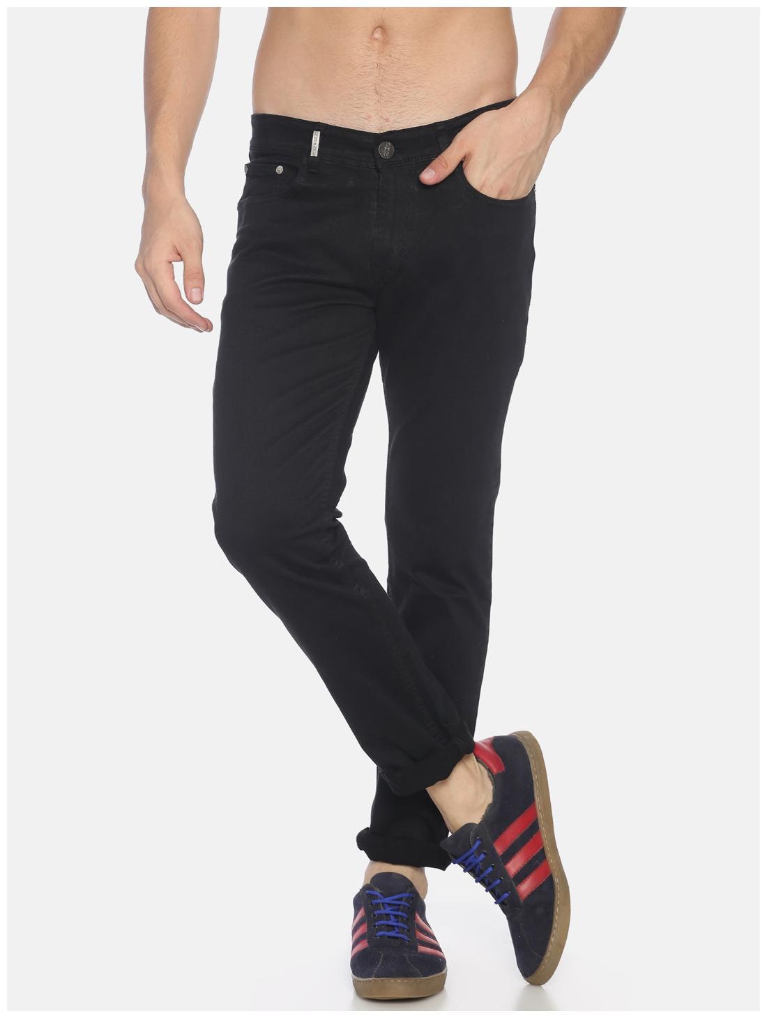 

OWEN HART Men Black Slim Fit Jeans